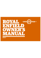 2020 Royal Enfield INTERCEPTOR 650 Twin - Uzivatelska prirucka CZ 